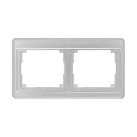 SL5820SI Рамка для горизонтальной установки 2-кратная; серебро