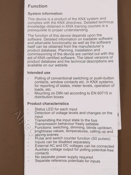 2128REG KNX/EIB-ввод бинарный; 8 входов