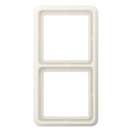 CD582WUW Рамка для вертикальной и горизонтальной установки ударопрочная, 2-кратная; слоновая кость