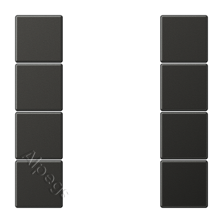 AL2504TSAAN комплект накладок 4гр антрацит