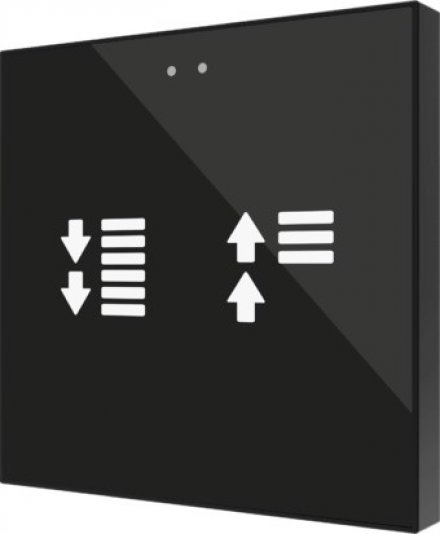 Выключатель сенсорный KNX Flat F2, 2-кнопочный, в уст. коробку, произвольная графика