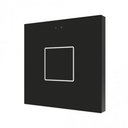 Выключатель сенсорный KNX Flat F1, 1-кнопочный, цвет черный