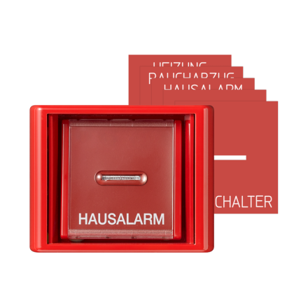 AS561GLRT Клавиша с прозрачной крышкой для всех встраиваемых выключателей и кнопок; красная