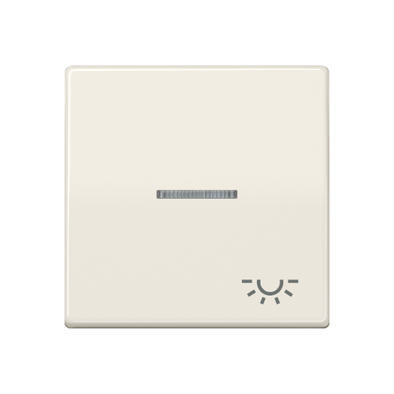 AS591KO5L Клавиша для выключателя с окошком для подсветки и символом свет; слоновая кость