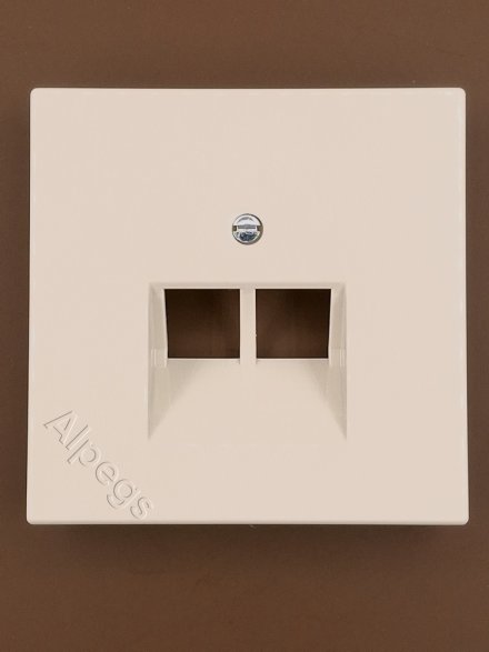 LS969-2UA Крышка для двойной телефонной и компьютерной розетки UAE; слоновая кость