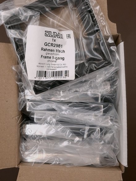 LSmetal Рамка 1-ная, хром. GCR2981