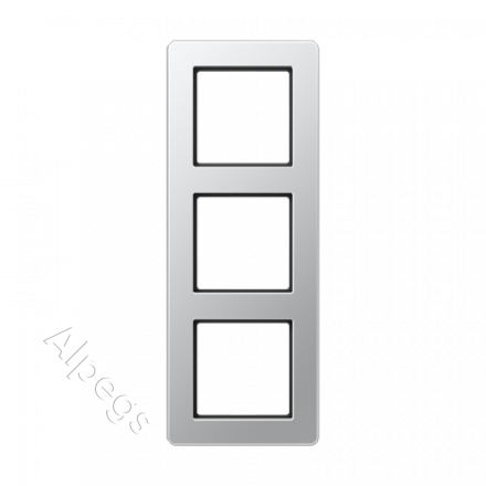 Jung A Flow - Рамка 3-ая, цвет алюминий AF583BFAL