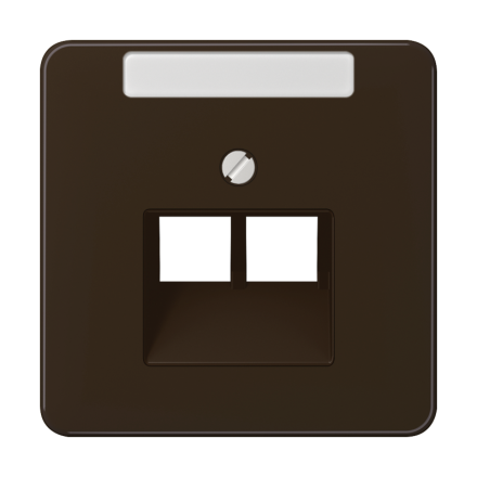 CD569-2NAUABR Крышка для ординарной телефонной и компютерной розетки  UAE; коричневая