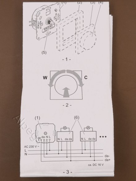 DALI-диммер, питающий 1741DSTE