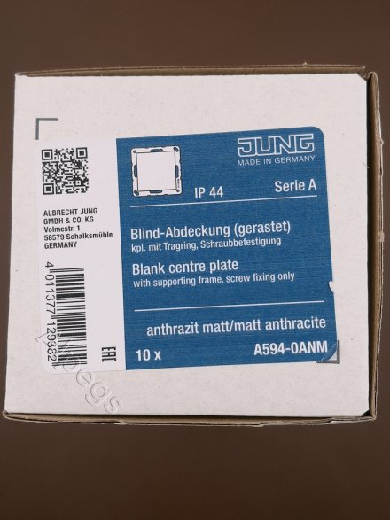 Заглушка с опорной пластиной, A594-0ANM