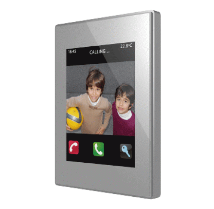 Сенсорная панель KNX с функцией SIP-домофонии Z41 COM, цвет серебро