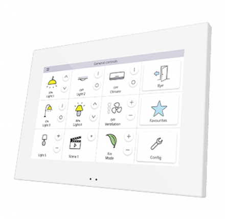Сенсорная панель KNX Z70, цвет белый, доступно с 1го квартала 2020г.