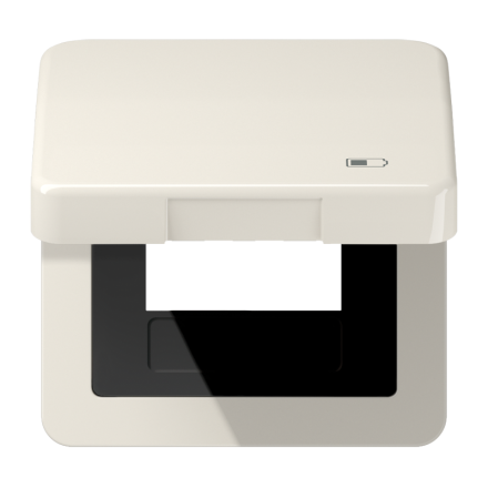 Рамка с подпружиненной крышкой для USB-механизмов, с центральной платой, CD590KLUSB