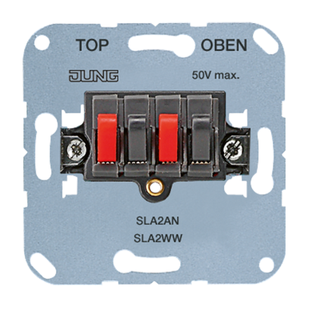 SLA2AN Гнездо для громкоговорителя двухполюсное; антрацит