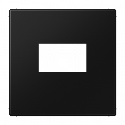 LS990 Плата для USB-зарядных устройств без видимого винта, термопласт, черный матовый LS1969USBSWM