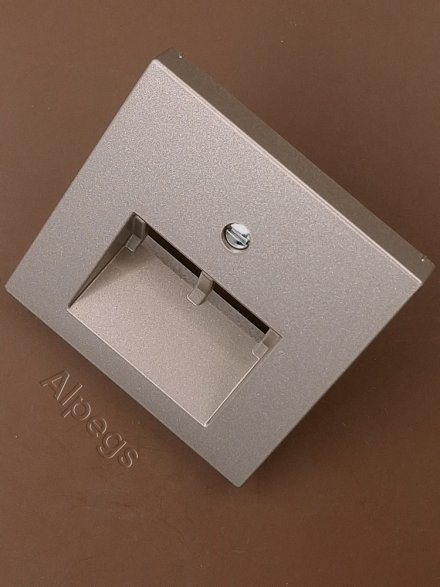 A569-2BFPLUACH A 500,Крышка для двойной телефонной и компьютерной розетки UAE, шампань