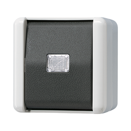 833-2W Кнопка без фиксации 10AX 250V  ; для накладного монтажа  IP44