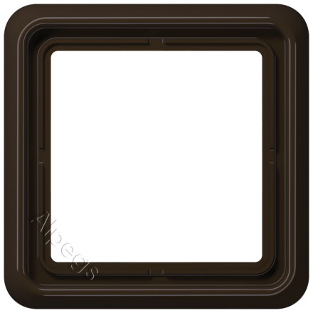 CD581BR Рамка для вертикальной и горизонтальной установки, однократная, коричневая