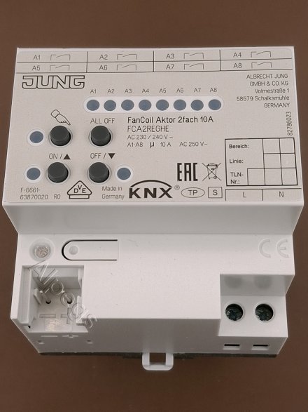 FCA2REGHE KNX Fan-Coil-актуатор (2-канальный?)