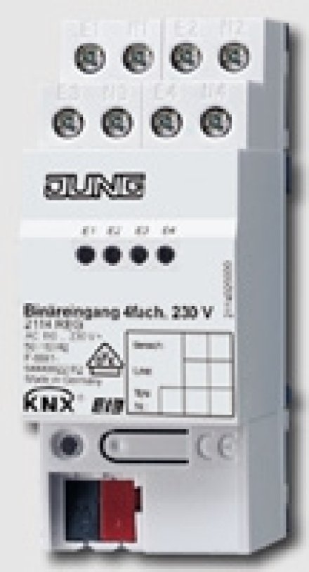 2114REG KNX/EIB-ввод бинарный; 4 входа