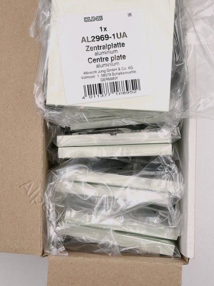 LSmetal Накладка для комп. розетки 1хRJ45, алюм. AL2969-1UA