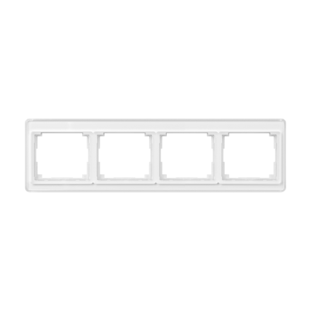 SL5840WW Рамка для горизонтальной установки 4-кратная; белая