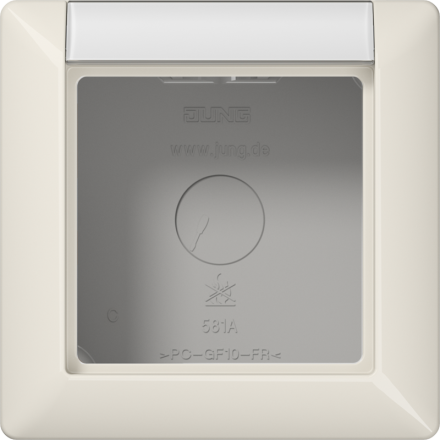 AS581ANAW Коробка для накладного монтажа 1-кратная; слоновая кость