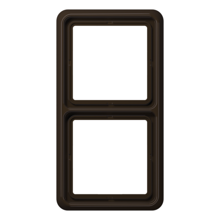 CD582WUBR Рамка для вертикальной и горизонтальной установки ударопрочная, 2-кратная; коричневая