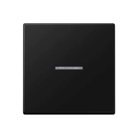 A500 Клавиша 1-ная с линзой, цвет матовый черный, Jung A590KO5SWM