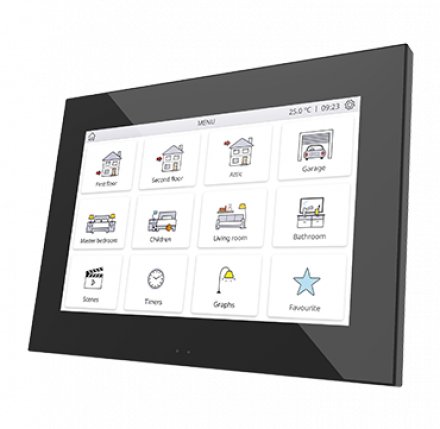 Сенсорная панель KNX Z70, цвет черный, доступно с 1го квартала 2020г.