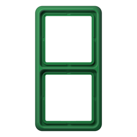 CD582WUGN Рамка для вертикальной и горизонтальной установки ударопрочная, 2-кратная; зеленая