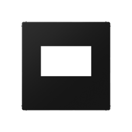 A500 Накладка для USB-зарядных устройств без видимого винта, термопласт, черный матовый, Jung A1569USBSWM