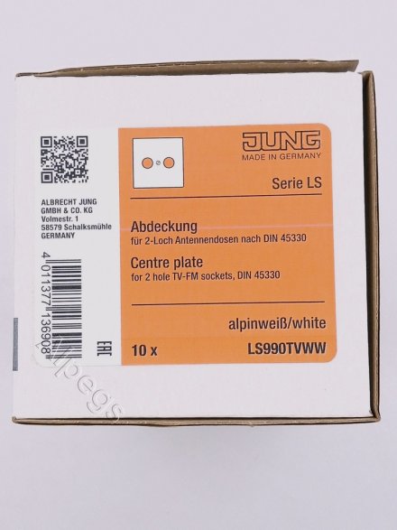 LS990TVWW Крышка для телевизионной розетки; белая