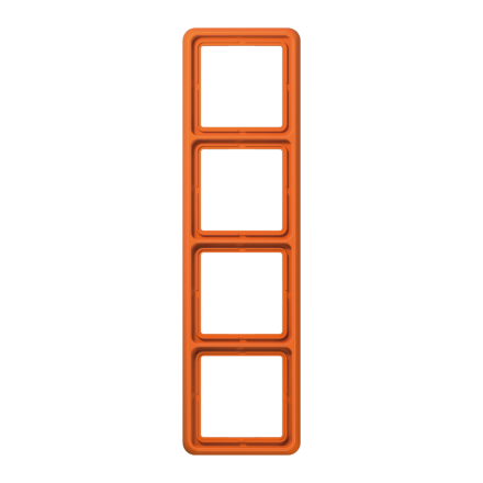 CD584WUO Рамка для вертикальной и горизонтальной установки ударопрочная, 4-кратная; оранжевая