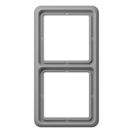 CD582WUGR Рамка для вертикальной и горизонтальной установки ударопрочная, 2-кратная; серая