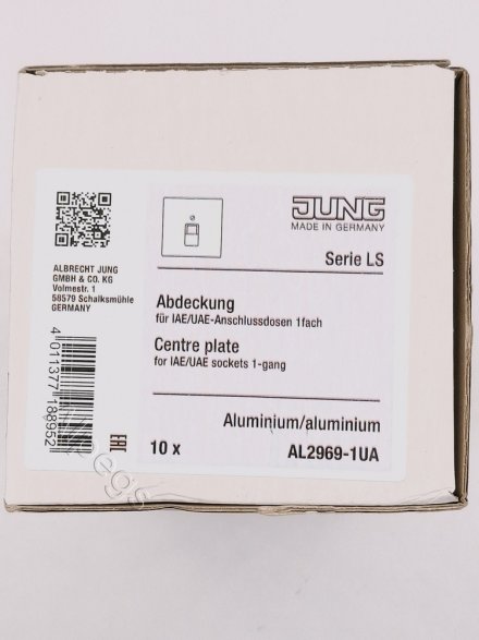 LSmetal Накладка для комп. розетки 1хRJ45, алюм. AL2969-1UA