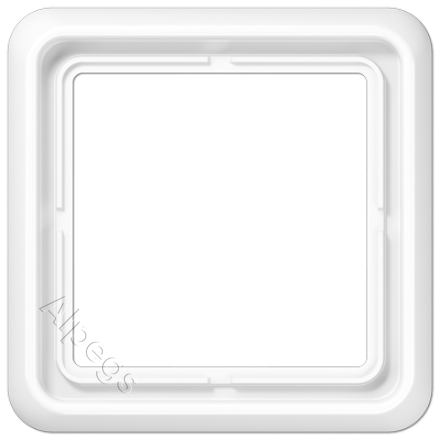 CD581WW Рамка для вертикальной и горизонтальной установки, однократная, белая