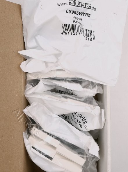 LS990 Клавиша 2-ная, цвет Матовый белый LS995WWM