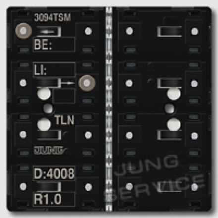3094TSM KNX кнопочный модуль с интегрированным шинным сопряжением стандарт 4 группы