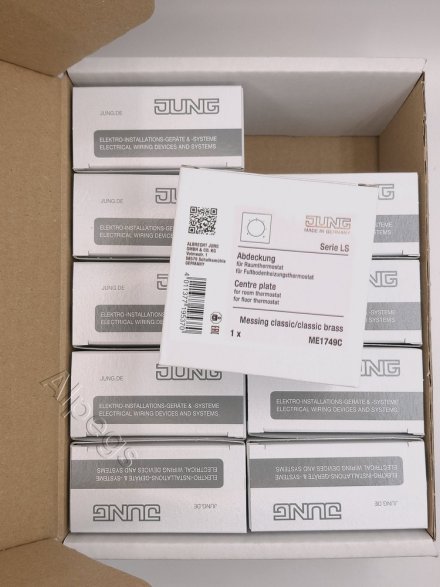 Крышка для регулятора подогрева пола; Металлическое исполнение, латунь Classic, ME 1749 C