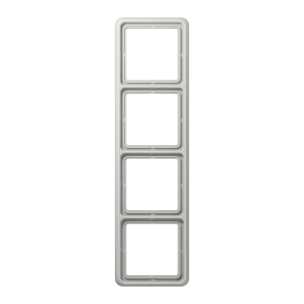 CD584WULG Рамка для вертикальной и горизонтальной установки ударопрочная, 4-кратная; светло-серая
