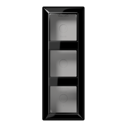 AS583ASW Коробка для накладного монтажа 3-кратная; чёрный