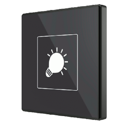 Выключатель сенсорный KNX Square TMD, 1-кнопочный, произвольная графика