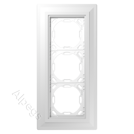 Рамка монтажная 3-ная заподлицо в штукатурку и гипсокартон от 12.5 мм, 0 мм