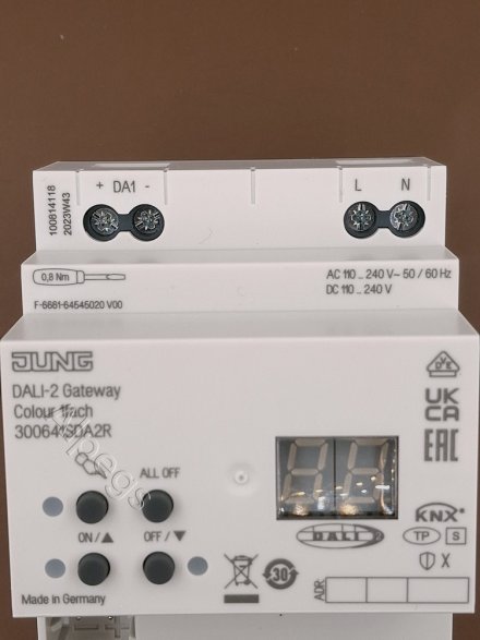 KNX шлюз DALI-2 Colour, 1 группа