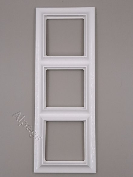 Eco Profi Standart Рамка 3-местная, цвет Белый EPS483WW