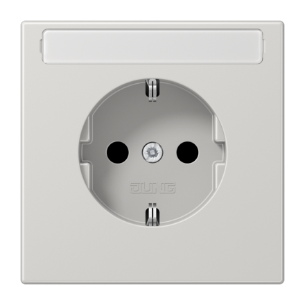 LS1520NALG Штепсельная розетка SCHUKO 16A, 250V  с полем для надписи; светло-серая
