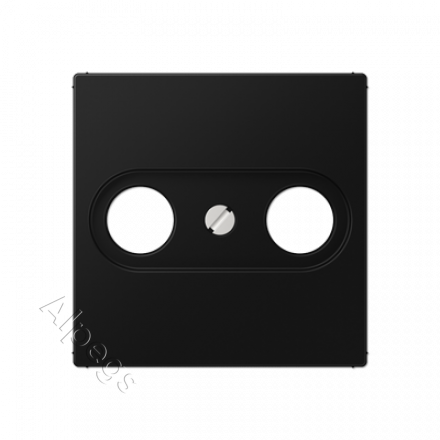 Крышка для TV-розетки цвет матовый черный A561BFPLTVSWM