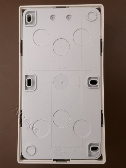 AS582AW Коробка для накладного монтажа 2-кратная; слоновая кость