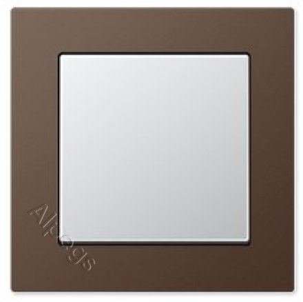 Рамка A550 мокко 1-постовая Jung, A5581BFMO